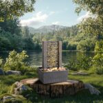 House Decorative Indoor Fountain Meditation Gurgling Water Fountain,Women Gift f... - Image 3