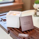 Foton Pearled Candle Le Cube Concrete Vase Set 16 Oz Square - Tailored Tux Scent... - Image 3
