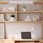 Bookshelf Decor Thinker Statue, Battery Powered Night Light, Modern Abstract Rea... - Image 5