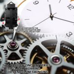 SIN&MI Large Wall Clock for Living Room Decor Big Decorative Wall Clock Pendulum... - Image 4