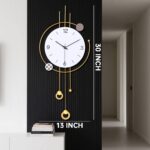 SIN&MI Large Wall Clock for Living Room Decor Big Decorative Wall Clock Pendulum... - Image 6