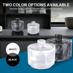 Natural Marble Spice Jar Set of 2 with Lids, 3.2 in, Unique Veining, Airtight Se... - Image 6