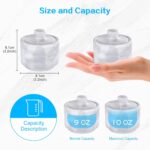 Natural Marble Spice Jar Set of 2 with Lids, 3.2 in, Unique Veining, Airtight Se... - Image 7