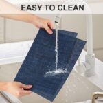 Vinyl Placemats Set of 4, PVC Woven Washable Non-Slip Table Mats, Heat Resistant... - Image 4