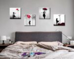 DJSYLIFE Banksy Canvas Wall Art Girl with Red Balloon Street Graffiti Wall Decor... - Image 3