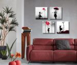 DJSYLIFE Banksy Canvas Wall Art Girl with Red Balloon Street Graffiti Wall Decor... - Image 6