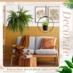 Geelin 4 Pack Plant Hanger with Wood Base Hanging Window Planter Boho Macrame Ha... - Image 6