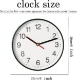 Spinaround Wall Clock, Modern Wall Clocks Battery, Silent Non-Ticking Analog Cla... - Image 6