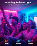 HitLights LED Strip Lights, Small LED Light Strips Dimmable, RGB 5050 Color Chan... - Image 3