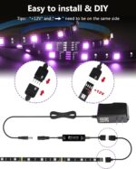 HitLights LED Strip Lights, Small LED Light Strips Dimmable, RGB 5050 Color Chan... - Image 4