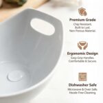 Ceramic Serving Bowls with Handles, Large Salad Bowl Set for Entertaining, Mixin... - Image 4