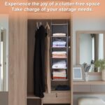 BOOMIBOO Hanging Closet Organize and Shelves，5-Hanging Shelf with 2 Side Pockets... - Image 5