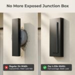 Picico 12" Modern Outdoor Wall Light, 4.33" Wide Covers Junction Box Dimmable Mo... - Image 3