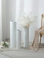 Sziqiqi Tall Vases Floor Standing: White Extra Large Floor Vase for Living Room ... - Image 5