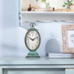 NIKKY HOME Vintage Table Clock - Battery Operated Rustic Distressed Style - Shab... - Image 3