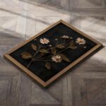 2Pcs Framed Vintage Wall Art Prints, Retro Moody Floral Botanical Canvas Paintin... - Image 5