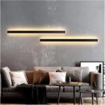 Wall Sconces Nordic Long Strip Wall Lamp Modern Minimalist Living Room Backgroun... - Image 4