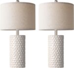 PARTPHONER 23" Modern Ceramic Table Lamp Set of 2, Table Lamps for Living Room, ... - Image 3