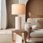 PARTPHONER 23" Modern Ceramic Table Lamp Set of 2, Table Lamps for Living Room, ... - Image 5