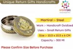 NAVRANG Stainless Steel Container Box Decorative Storage Box Return Gifts Laddu ... - Image 6