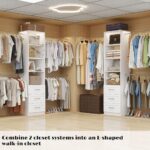 Closet System, 5FT-9FT Closet Organizer System 114.9" Walk in Closet Storage Sys... - Image 4