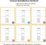 Closet System, 5FT-9FT Closet Organizer System 114.9" Walk in Closet Storage Sys... - Image 5