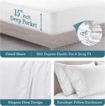 Casa Platino Queen Sheet Set, 6 Piece 100% Cotton Bed Sheet Set with 500 Thread ... - Image 5