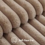 decorUhome Cozy Faux Fur Throw Pillow Covers 18x18 Set of 2 Decorative Soft Plus... - Image 3