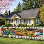 BlissYard Spring Garden Banner 118x20 Inches Butterfly Flower Garden Cabin Banne... - Image 4