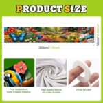 BlissYard Spring Garden Banner 118x20 Inches Butterfly Flower Garden Cabin Banne... - Image 5