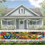 BlissYard Spring Garden Banner 118x20 Inches Butterfly Flower Garden Cabin Banne... - Image 6