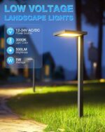 SUNVIE Low Voltage Landscape Lighting with Connectors 5W Anti-Glare LED Pathway ... - Image 3
