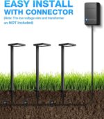 SUNVIE Low Voltage Landscape Lighting with Connectors 5W Anti-Glare LED Pathway ... - Image 8