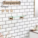 KOKOSIRI Wall Shelves Bathroom Hardware Glass Floating Shelf 12-Inch for Bedroom... - Image 6