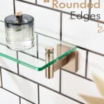 KOKOSIRI Wall Shelves Bathroom Hardware Glass Floating Shelf 12-Inch for Bedroom... - Image 8