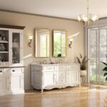 Easly 36 x 24 Inch Gold Bathroom Mirror for Wall,Aluminum Alloy Frame Rectangula... - Image 8