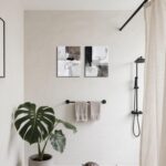 Framed Modern Abstract Wall Art Set of 2, Black White Neutral Minimalist Canvas ... - Image 3