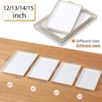 Rtteri Set of 4 Large Serving Platter Set 15/14/13/12 Inch Heavy Plastic Serving... - Image 3