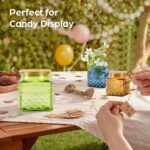 Glass Storage Canister with Airtight Lids, 20.3 FL OZ Thick Glass Candy Jar for ... - Image 8