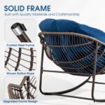 Oversized Papasan Rocking Chair - Outdoor Luxury Comfy Patio Chair Indoor Egg Ro... - Image 4