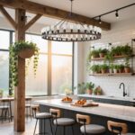 Extra Large 53 Inch Wooden Wheel Chandelier 30 E26 Bulb Farmhouse Pendant Light,... - Image 10