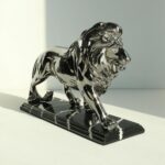 Lukitas Lion Sculpture Decor - Animal Figurine Decorative Ornament for Living Ro... - Image 5