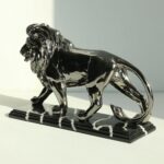 Lukitas Lion Sculpture Decor - Animal Figurine Decorative Ornament for Living Ro... - Image 9