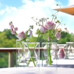ZENS Clear Glass Bubble Flower Vase, Modern Hand Blown Hollowed Out Glass Vase f... - Image 6