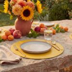 Artoid Mode Yellow Faux Leather Placemats Set of 4, 15 Inch Waterproof Wipeable ... - Image 7