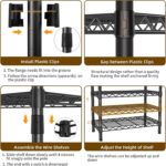 Golpart Heavy Duty Garment Rack Clothes Rack,Large Metal Closet Organizer System... - Image 6