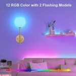 Gold Battery Operated Wall Sconces Set of 2, Rechargeable Wireless Wall Lights w... - Image 4