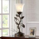 RORIANO Touch Bedside Table Lamp, Vintage Nightstand Lamp with 2 USB Ports for L... - Image 3