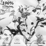 Dobuyly Floral Queen Comforter Set, 7 Piece Bed in a Bag Queen Size Grey Flowers... - Image 6