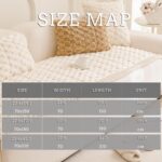 Tiwwie Couch Cover for Dogs Fuzzy Sofa Covers for Pet, Geometric Jacquard Coral ... - Image 4